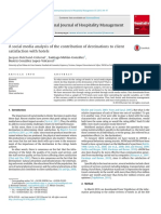 A Social Media Analysis of The Contribution of Destinations To Client Satisfaction With Hotels PDF