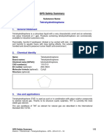 Thiochemicals Tetrahydrothiophene GPS 2014-01-31 V0