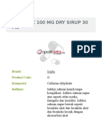Sporetic 100 Mg Dry Sirup 30 Ml