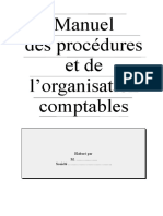 Manuel Des Procedures Et Lorganisation Comptable