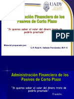 Administracion Del Pasivo A Corto Plazo