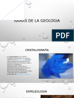 Ramas de La Geologia