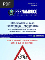 Circunferência – Raio, Diâmetro e Comprimento – Conceitos Iniciais