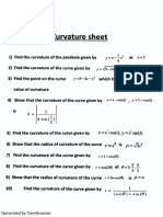 Curvature Sheet