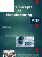 Basic Concepts of Manufacturing