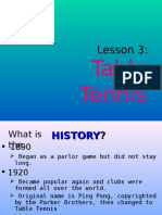 Lesson 3-Table Tennis