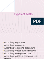 4. Types of Tests