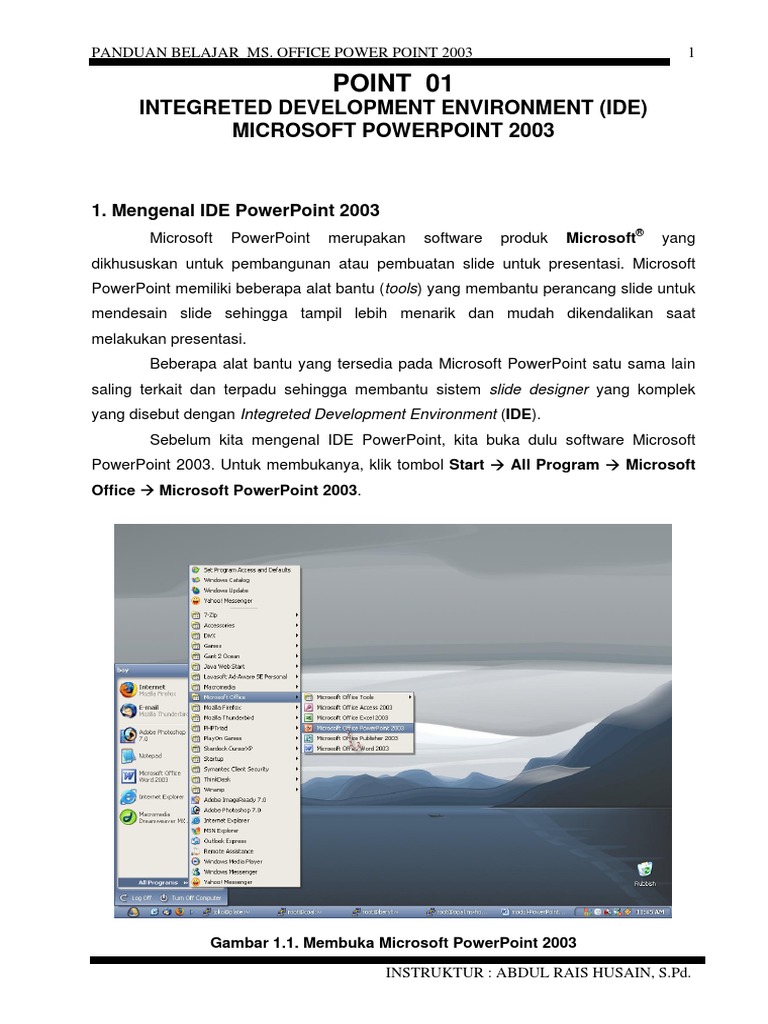 Belajar Powerpoint 2003 PDF | PDF | Seni | Komputer