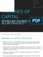 Theories of Capital Structure: Net Income and Net Operating Income Approach
