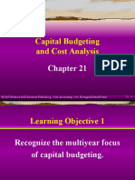 Chapter 21. Capital Budgeting and Cost Analysis (Cost Accounting)