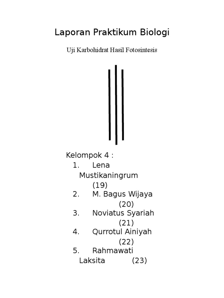 Laporan Praktikum Karbohidrat