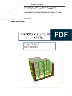 Note de Calcul Villa