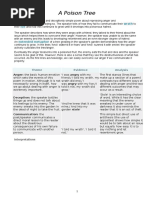 A Poison Tree Notes