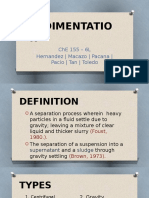 Sedimentation Report