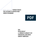 Kepada: Richa Fransischa Jl. D.I. Panjaitan Rt. 7 Barong Tongkok Kab. Kutai Barat, Kalimantan Timur NOMOR HP 081255550022