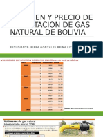 Precios y Volumen de Exportacion de Volivia