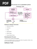 Development Process of An Embedded System: Software Tools