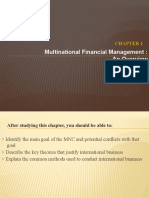 Chapter 1 - Multinational Financial Management - Overview