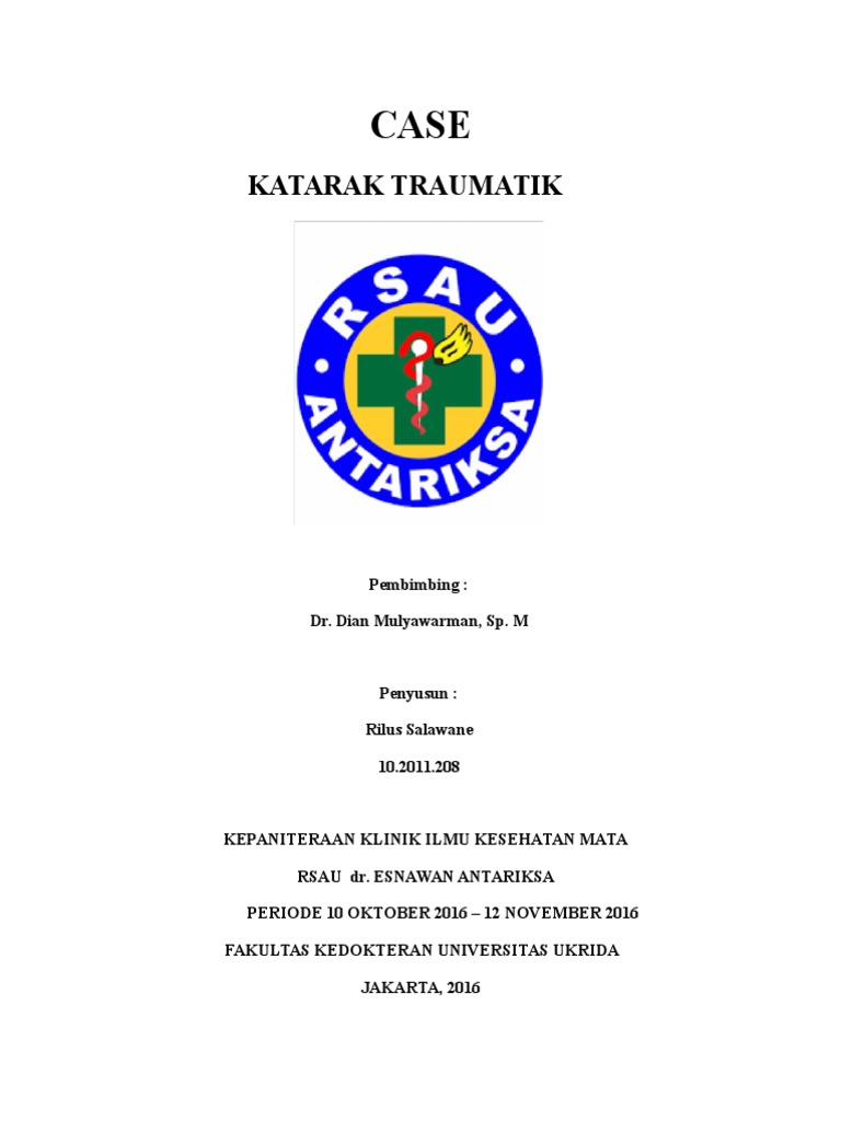 Case Ujian Katarak Traumatik PDF