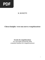 BONETT R. - Chiesa-Famiglia Verso Una Nuova Evangelizzazione PDF