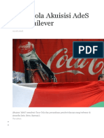 Coca Cola Diversifikasi Aliansi