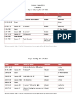 Tos Career Camp Schedule 2016