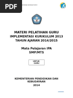 Download Buku Modul Pelatihan Implementasi Kurikulum 2013 Mata Pelajaran IPA SMPdocx by Media Guru SN330633931 doc pdf