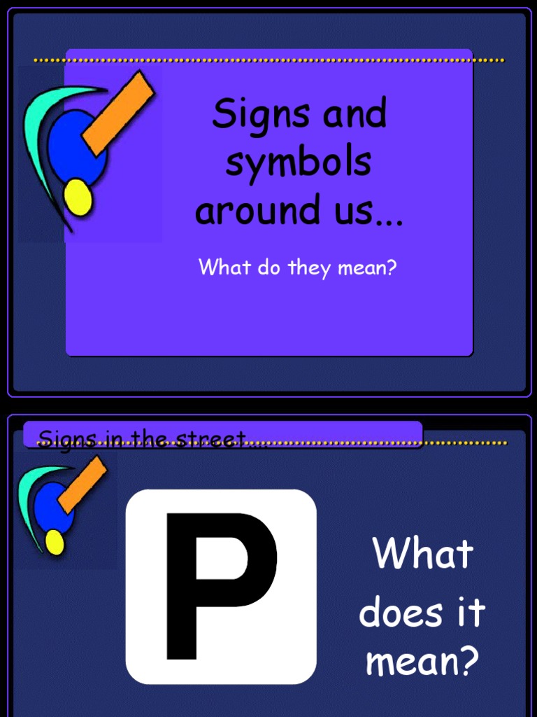 Signs and Symbols Around Us... : What Do They Mean? | PDF