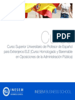 Curso Superior Universitario Profesor Espanol Extranjeros