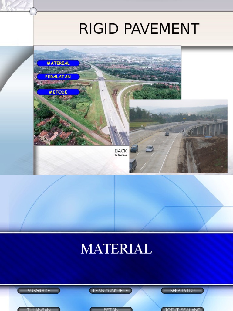 Metode Pekerjaan Rigid Pavement | PDF