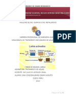 MONOGRAFIA TRATAMIENTO SECUNDARIO de Aguas