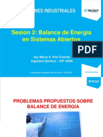 Problemas Propuestos - Balance de Energía