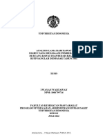 Analisis Lama Hari Rawat Pasien Yang Menjalani Pembedahan Diruang Rawat Inap Bedah Kelas III RSUP Sanglah Denpasar Tahun 2011