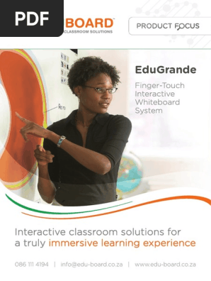 EduGrande Large Interactive Whiteboard Brochure April 2016