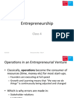 Class 4 Entrepreneurship