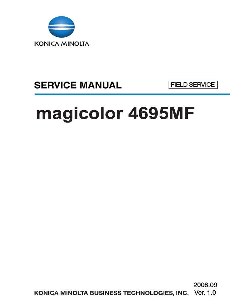 Konica Minolta Magicolor 4695MF Field Service Manual | Ac Power Plugs And  Sockets | Electrical Connector