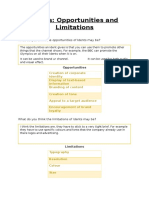 Idents Opportunities and Limitations Handout