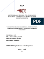 Trabajo Conflico Del Recurso Hidrico Hvca-Perú