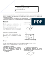 Guía Transformaciones Isométricas 8º Básico