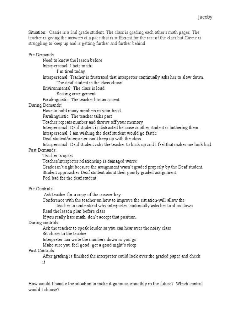 Strategies for Supporting Deaf Students in Class | PDF | Hearing Loss ...