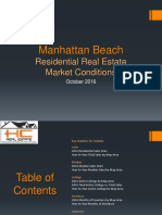 Manhattan Beach Real Estate Market Conditions - October 2016