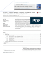 Art. 42. A Review of Promising Candidate Reactions For Chemical Heat Storage