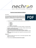 Synechron Corporate Apartments Guidelines PDF