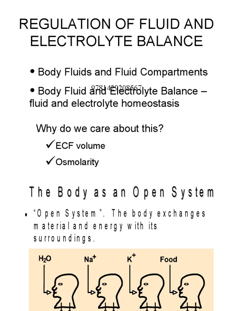 Fluid and Electrolyte Balance Regulation | PDF | Kidney | Physiology