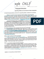 Paragraph Structure Practice Exercises 1