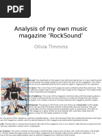 Analysis of My Own Music Magazine RockSound