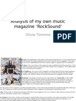 Analysis of My Own Music Magazine RockSound