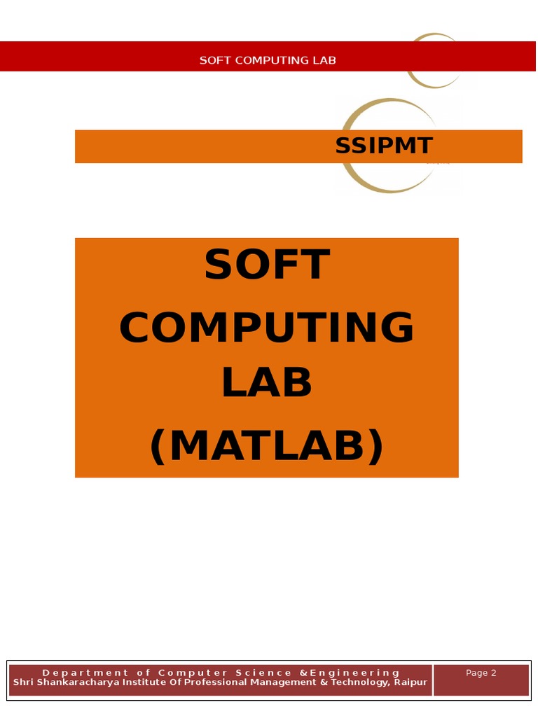 Soft Computing Lab MATLAB Projects | PDF