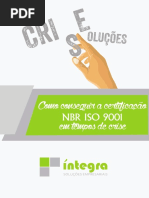 Ebook Qualidade ISO - Como conseguir a certificação da ISO / SGQ em tempos de crise