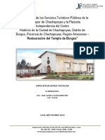 Especificaciones Tecnicas - Estructuras - Proyecto Templo de Burgos (Chachapoyas)